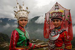 Two Girls in Native Costume