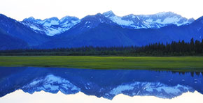 Alaska Mountains and Reflection