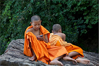 Tech Meets Tradition by Michele Zousmer, Laos; MLS Photo Contest Entry for June 2011