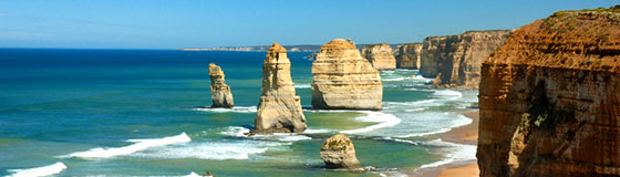 The 12 Apostles in Melbourne, Australia.