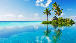 Maldives Landscape Island Water and Sky