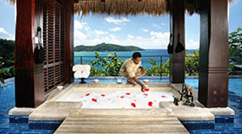 Maia Outdoor Bath in the Seychelles