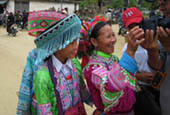 Flower Hmong Mother & Daughters by Ellen Hall