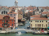 Sailing into Venice by Cathy Schlecter