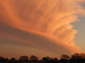 Giant Plume Cloud over Mission Peak by Sherry Wolfe